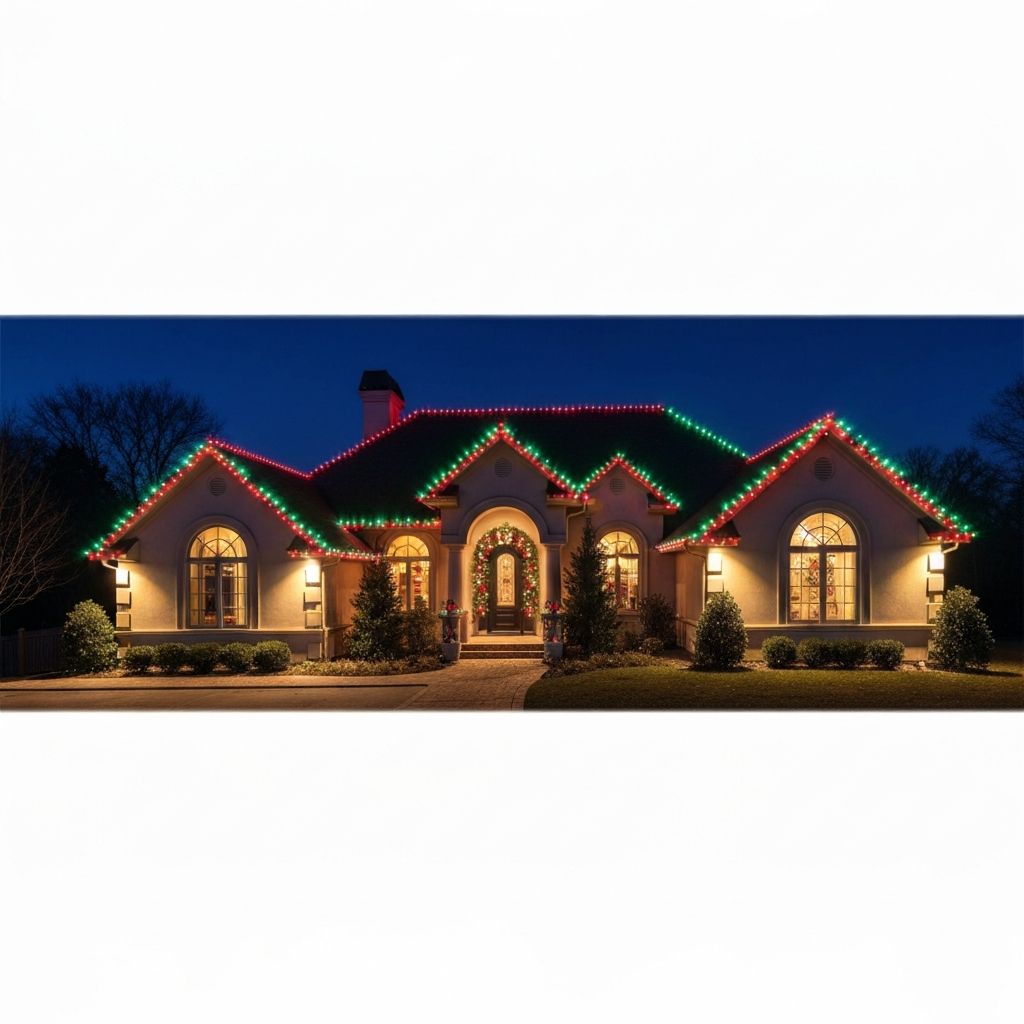 Holiday Lighting Without Hanging Lights installation by JDM Lighting in Utah